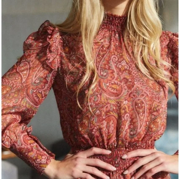 Misa Los Angeles Gianna Paisley Mini Dress - Picture 2 of 13